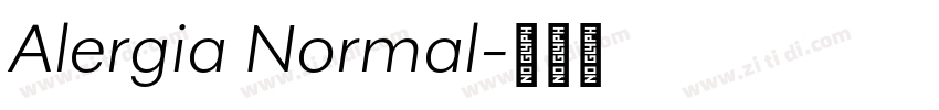 Alergia Normal字体转换